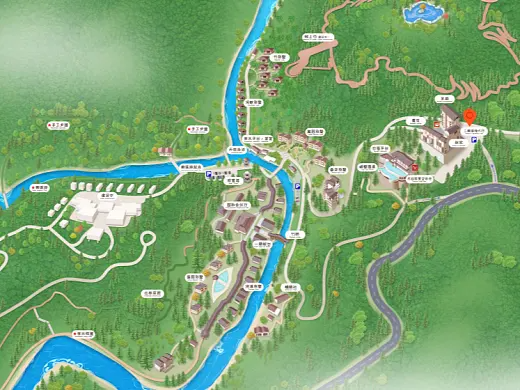 英吉沙结合景区手绘地图智慧导览和720全景技术，可以让景区更加“动”起来，为游客提供更加身临其境的导览体验。